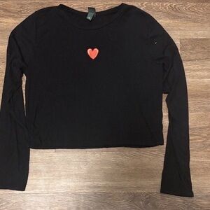 Wild Fable Black Ribbed Top